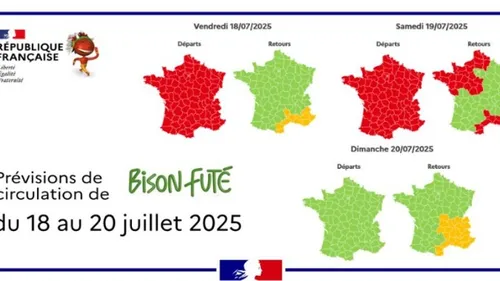 Les prévisions de Bison Futé, en ce nouveau week-end de vacances