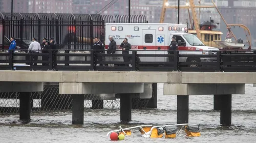Un hélicoptère s'est crashé hier à New York
