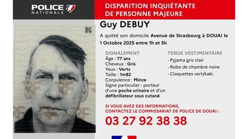 Disparition inquiétante dans le Nord 