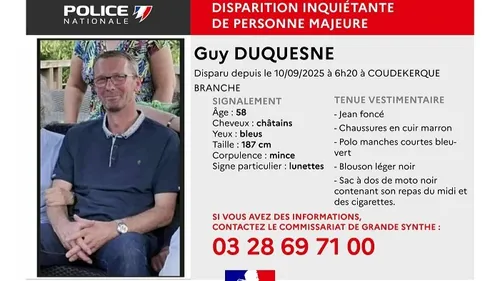 Disparition inquiétante dans le Nord 