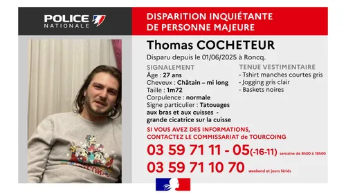 Un homme est porté disparu dans le Nord 