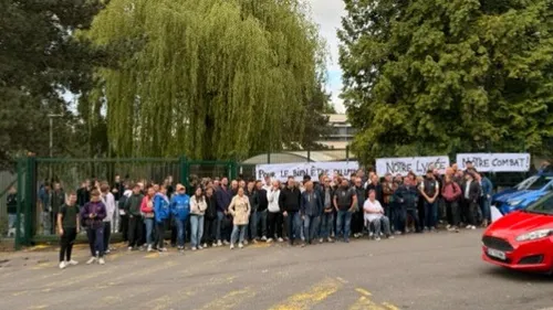 Grève aujourd'hui, au lycée professionnel Bertin à Bruay la Buissière 