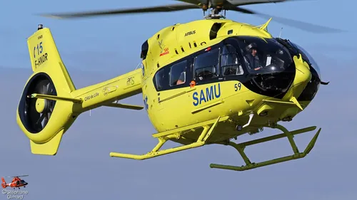 Un enfant héliporté au CHU de Lille, hier 