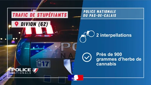 Des stupéfiants découverts dans un véhicule, dans le Pas de Calais 