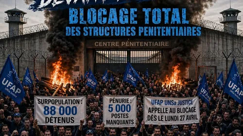 Des blocages potentiels de prisons dans la Région aujourd'hui 