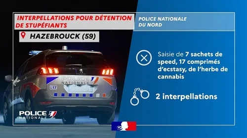 Contrôle routier dans le Nord : 2 individus interpellés 