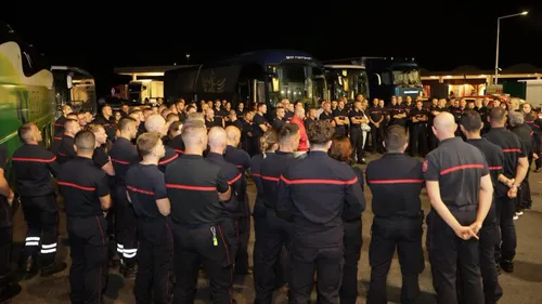 158 pompiers de la région sont partis hier soir pour la Gironde