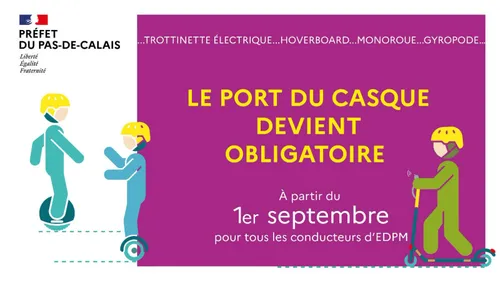 Le port du casque bientôt obligatoire dans le Nord et le Pas de...