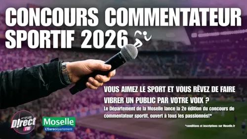 Moselle : Devenez commentateur sportif grâce à un concours 