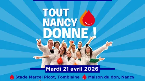 Une grande collecte de sang organisée à Nancy 