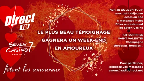 Saint-Valentin : venez gagner votre week-end en amoureux