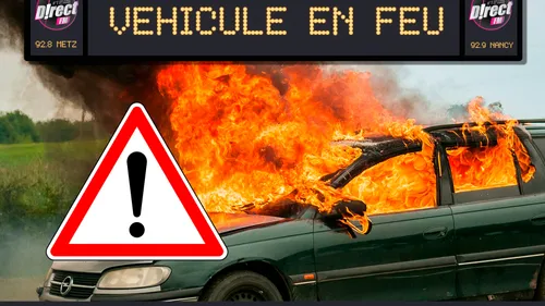 Info trafic : un véhicule en feu sur l’A33