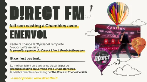 Concert : tente ta chance pour faire la première partie du D!RECT...