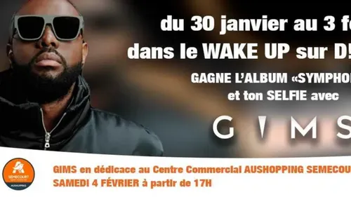 Gagnez votre selfie avec GIMS ainsi que son dernier album