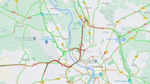 Toulouse : un accident génère plusieurs kilomètres de bouchons