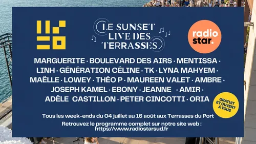 Les Sunset Live des Terrasses 2026