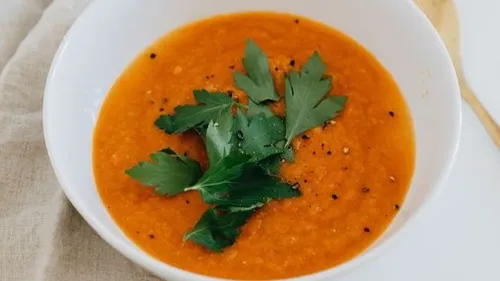 Velouté poireaux, carottes et pommes