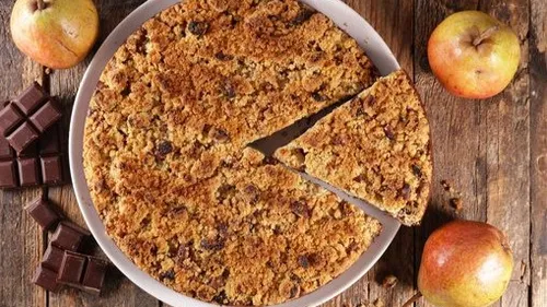 Crumble poire chocolat