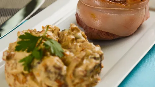 Tournedos et champignons frais