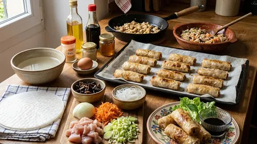  Nems au poulet sans friture