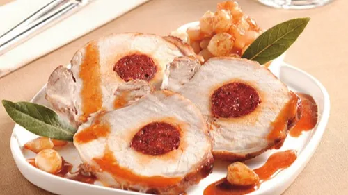 Rôti de porc farci au chorizo