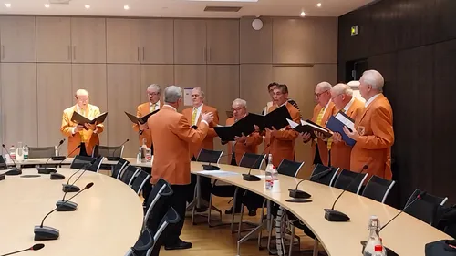 La chorale boulangère chante pour les élus mulhousiens