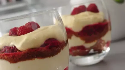 Tiramisu léger framboise spéculoos