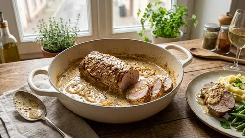 Filet mignon à la moutarde