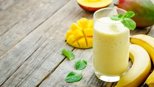 Crème mangue banane facile et sans sucre ajouté