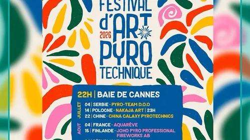 Festival pyrotechnique de Cannes : la Vestale dévoilée le 24 août