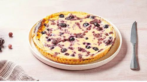 Tarte au fromage blanc et aux fruits rouges