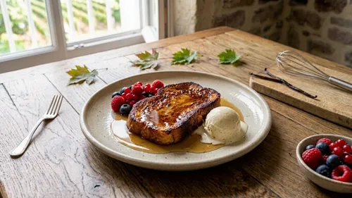 French toast (pain perdu) au sirop d'érable