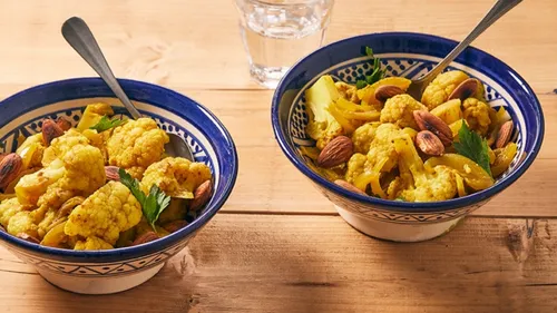 Tajine de chou-fleur et amandes