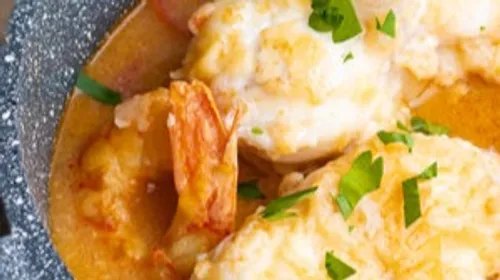 Blanquette de poisson et sa sauce safranée