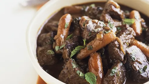 Bœuf bourguignon et son écrasé de butternut