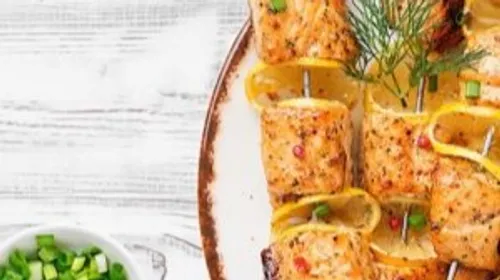 Brochettes de saumon au barbecue