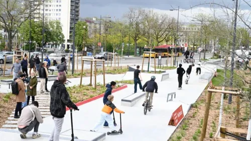 Inauguration du street park à la gare de Mulhouse
