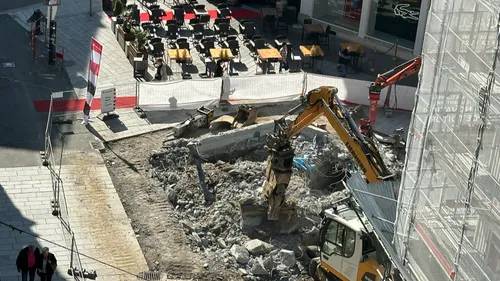 Les travaux de la Place des Victoires à Mulhouse