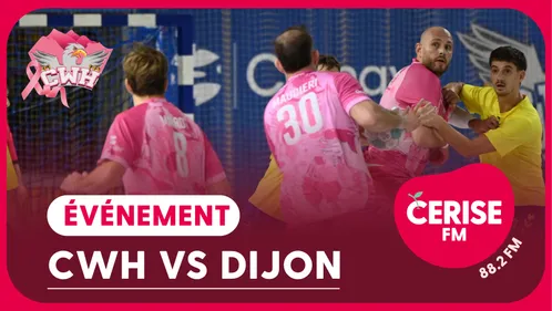 Cerise FM au match du CWH vs Dijon pour Octobre Rose !
