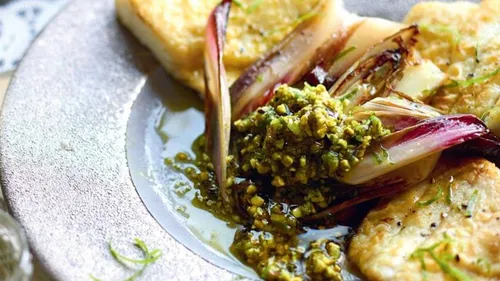 Filets de cabillaud et pesto au citron vert