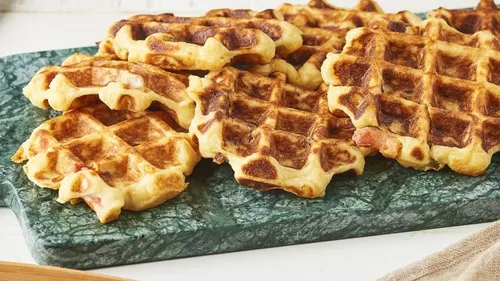 Gaufres pommes de terre, raclette