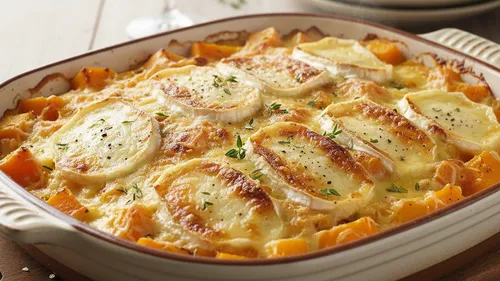 Gratin de butternut au fromage de chèvre