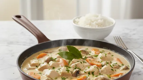 BLANQUETTE DE POULET À LA CRÈME