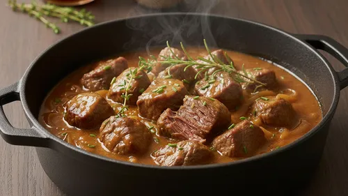  Bœuf mijoté au sirop d'érable