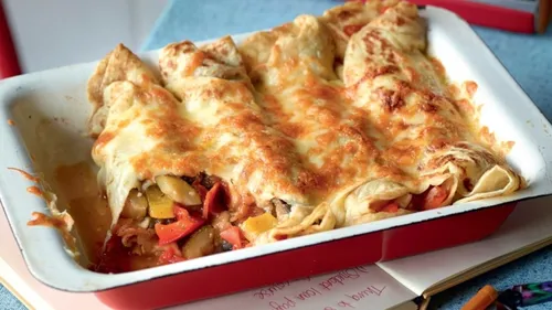 Gratin de crêpes à la ratatouille