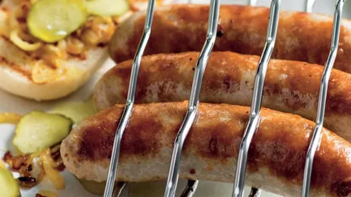 Hot dog à la saucisse blanche