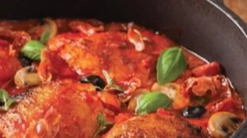 Poulet en sauce à l'italienne (poulet cacciatore) 