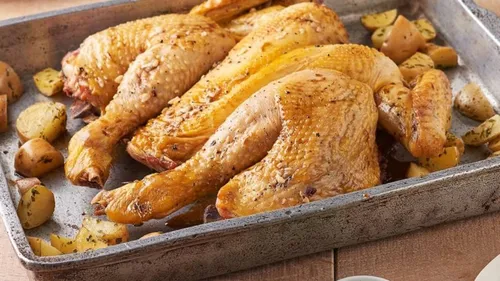 Cuisses de poulet grillées au four