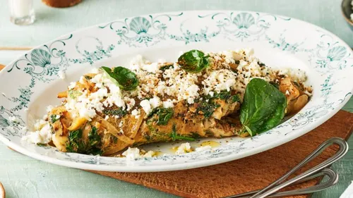 Omelette à la feta et cresson