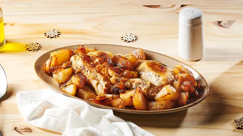 Pintade aux navets et miel